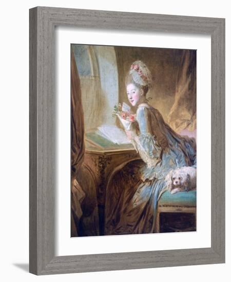 The Love Letter, C1770-Jean-Honore Fragonard-Framed Giclee Print