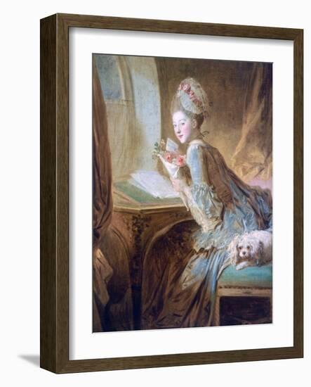 The Love Letter, C1770-Jean-Honore Fragonard-Framed Giclee Print