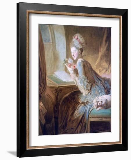 The Love Letter, C1770-Jean-Honore Fragonard-Framed Giclee Print