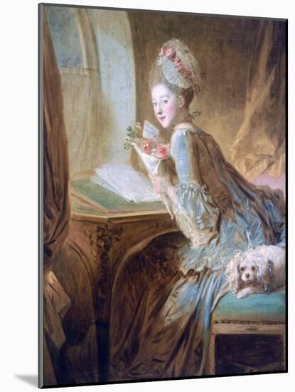 The Love Letter, C1770-Jean-Honore Fragonard-Mounted Giclee Print