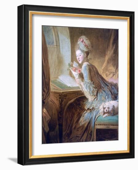 The Love Letter, C1770-Jean-Honore Fragonard-Framed Giclee Print