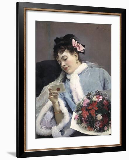 The Love Letter-Raimundo de Madrazo Y Garetta-Framed Premium Giclee Print