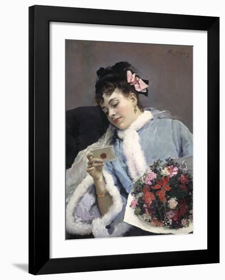 The Love Letter-Raimundo de Madrazo Y Garetta-Framed Premium Giclee Print