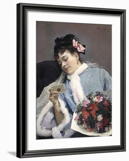 The Love Letter-Raimundo de Madrazo Y Garetta-Framed Premium Giclee Print