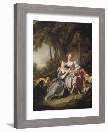 The Love Letter-Francois Boucher-Framed Art Print