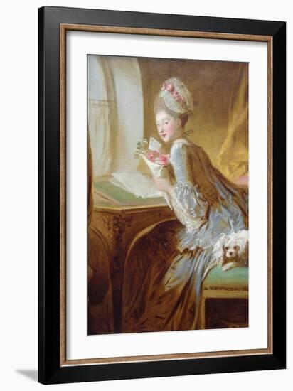 The Love Letter-Jean-Honoré Fragonard-Framed Art Print