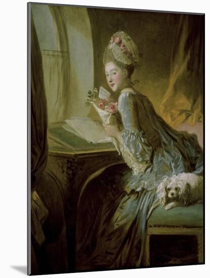 The Love Letter-Jean-Honoré Fragonard-Mounted Giclee Print