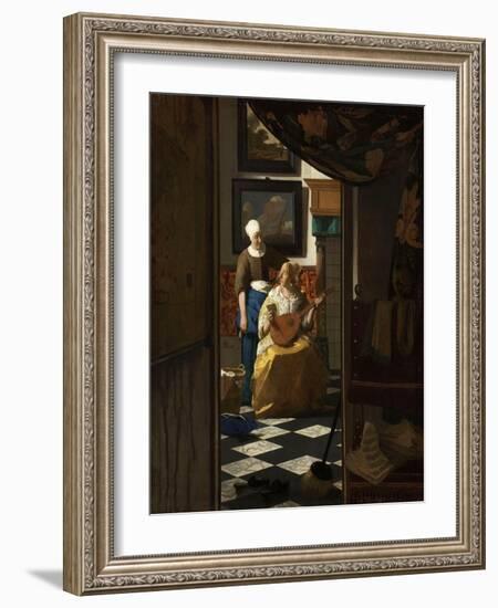 The Love Letter-Johannes Vermeer-Framed Art Print