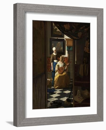 The Love Letter-Johannes Vermeer-Framed Art Print