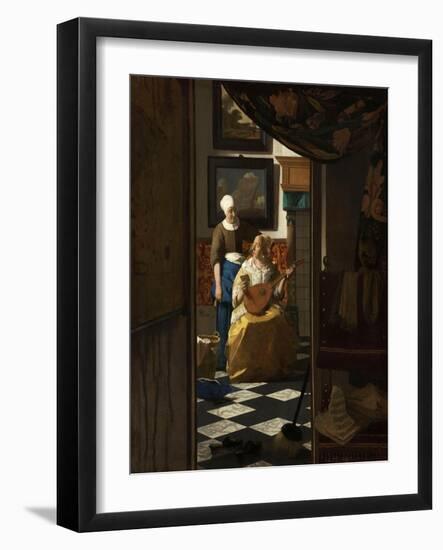 The Love Letter-Johannes Vermeer-Framed Art Print