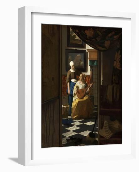 The Love Letter-Johannes Vermeer-Framed Art Print