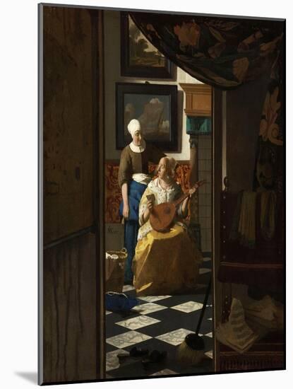 The Love Letter-Johannes Vermeer-Mounted Art Print