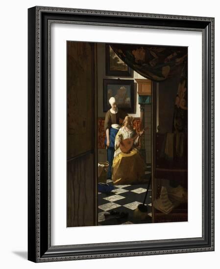 The Love Letter-Johannes Vermeer-Framed Art Print