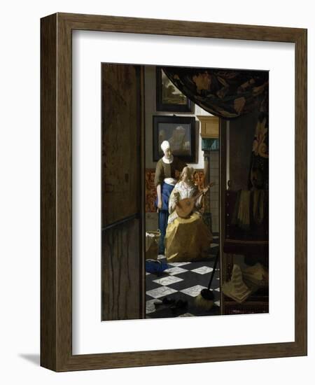 The Love Letter-Johannes Vermeer-Framed Giclee Print