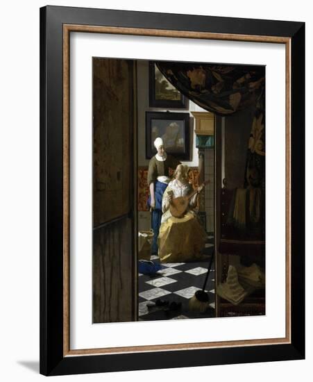 The Love Letter-Johannes Vermeer-Framed Giclee Print