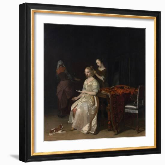 The Love Letter-Jacob Ochtervelt-Framed Giclee Print