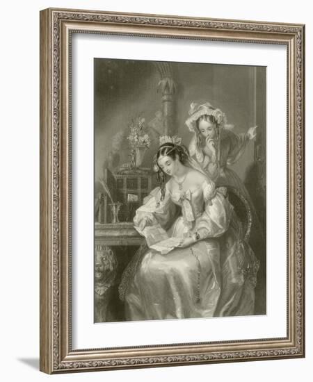 The Love Letter-Edward Henry Corbould-Framed Giclee Print