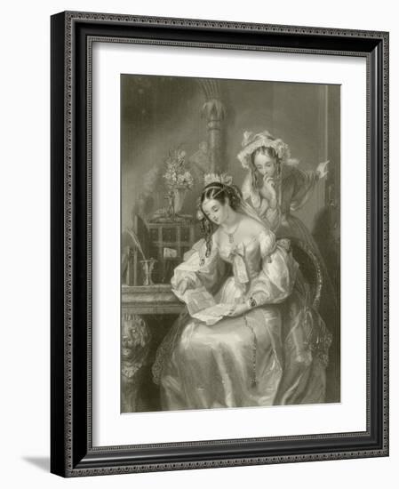 The Love Letter-Edward Henry Corbould-Framed Giclee Print