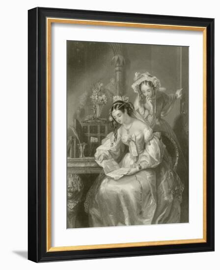 The Love Letter-Edward Henry Corbould-Framed Giclee Print
