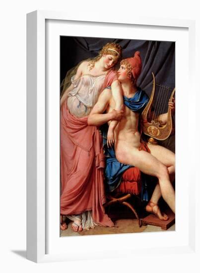 The Love of Helen and Paris-Jacques-Louis David-Framed Art Print