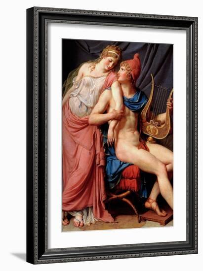 The Love of Helen and Paris-Jacques-Louis David-Framed Art Print