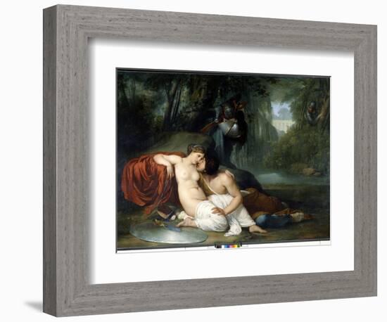 The Love of Renaud and Armide Illustration of a Scene of “La Jerusalem Delivree” (La Gerusalemme Li-Francesco Hayez-Framed Giclee Print