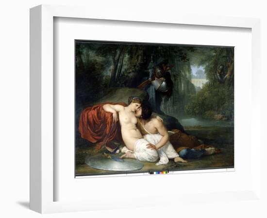 The Love of Renaud and Armide Illustration of a Scene of “La Jerusalem Delivree” (La Gerusalemme Li-Francesco Hayez-Framed Giclee Print