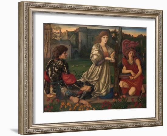 The Love song, 1868-77-Edward Burne-Jones-Framed Giclee Print