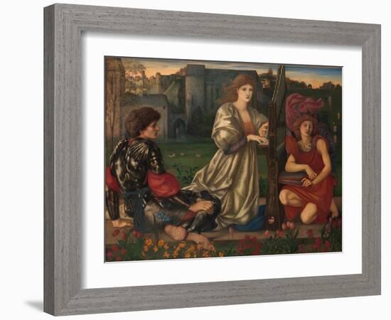 The Love song, 1868-77-Edward Burne-Jones-Framed Giclee Print