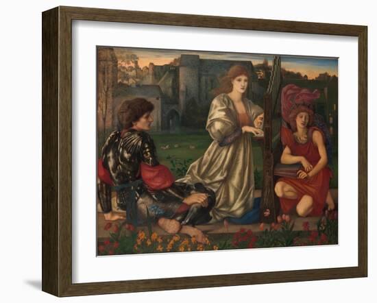 The Love song, 1868-77-Edward Burne-Jones-Framed Giclee Print