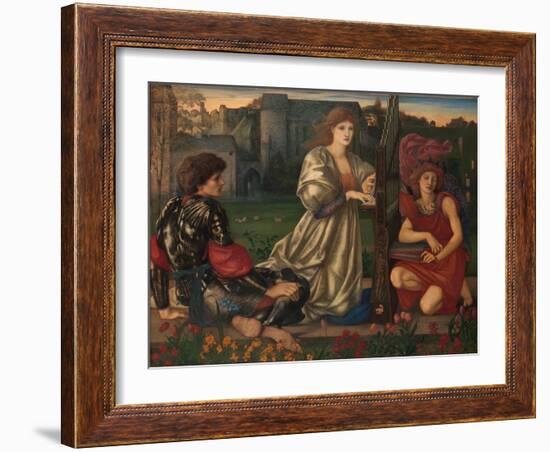 The Love song, 1868-77-Edward Burne-Jones-Framed Giclee Print