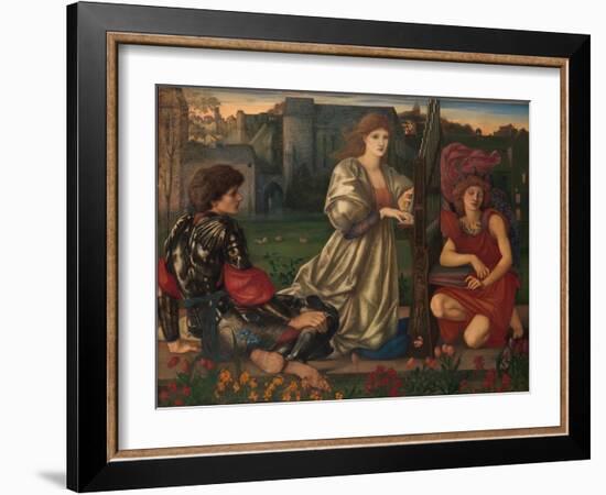 The Love song, 1868-77-Edward Burne-Jones-Framed Giclee Print