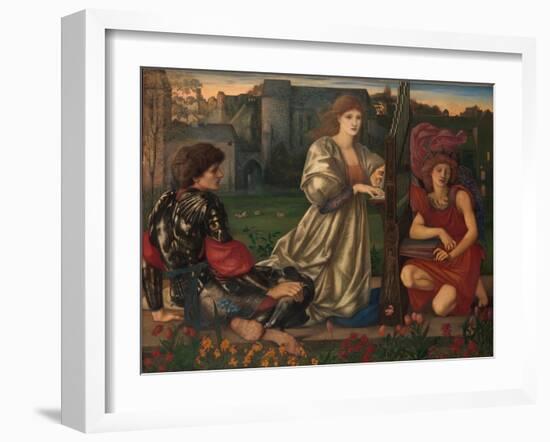 The Love song, 1868-77-Edward Burne-Jones-Framed Giclee Print