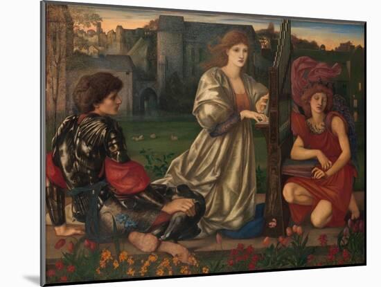 The Love song, 1868-77-Edward Burne-Jones-Mounted Giclee Print