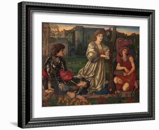 The Love song, 1868-77-Edward Burne-Jones-Framed Giclee Print