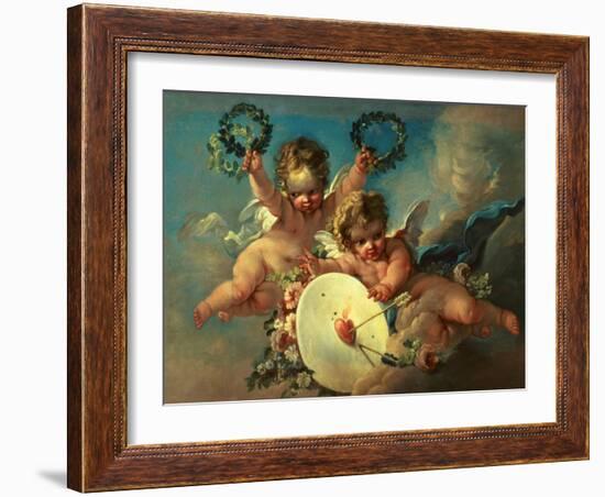 The Love Target, 1758-Francois Boucher-Framed Giclee Print