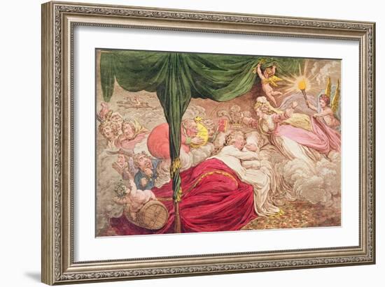 The Lover's Dream, 24th January 1795-James Gillray-Framed Giclee Print