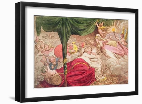 The Lover's Dream, 24th January 1795-James Gillray-Framed Giclee Print