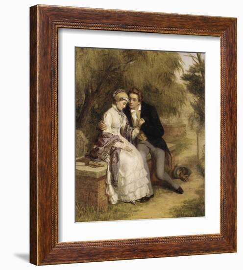 The Lover's Seat: Shelley and Mary Godwin-William Powell Frith-Framed Premium Giclee Print