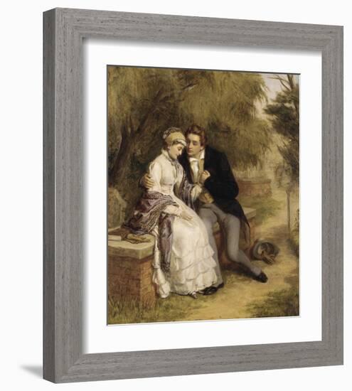 The Lover's Seat: Shelley and Mary Godwin-William Powell Frith-Framed Premium Giclee Print