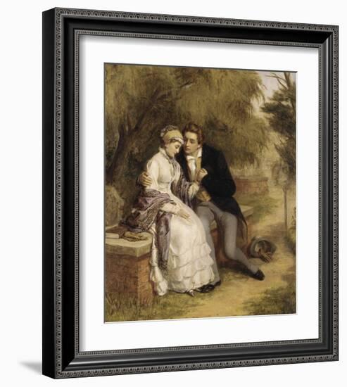 The Lover's Seat: Shelley and Mary Godwin-William Powell Frith-Framed Premium Giclee Print