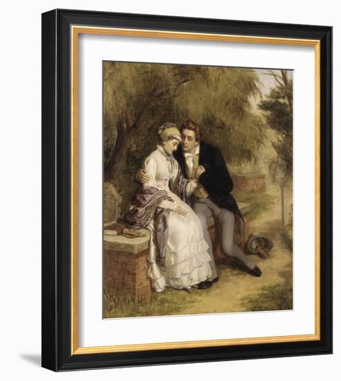 The Lover's Seat: Shelley and Mary Godwin-William Powell Frith-Framed Premium Giclee Print