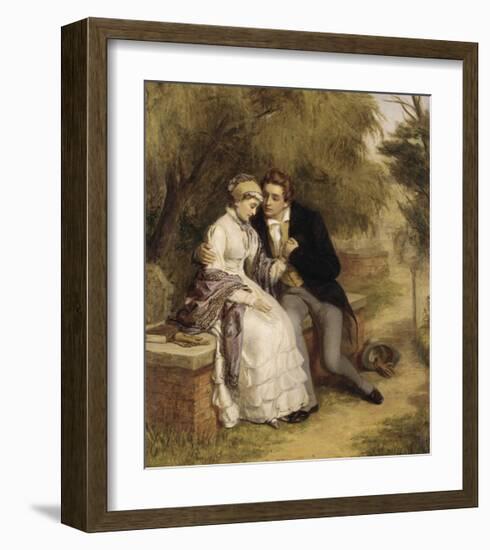 The Lover's Seat: Shelley and Mary Godwin-William Powell Frith-Framed Premium Giclee Print