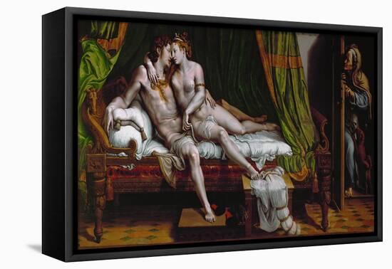 The Lovers. (1524-1526)-Giulio Romano-Framed Premier Image Canvas