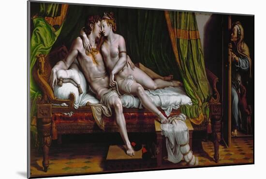 The Lovers. (1524-1526)-Giulio Romano-Mounted Giclee Print