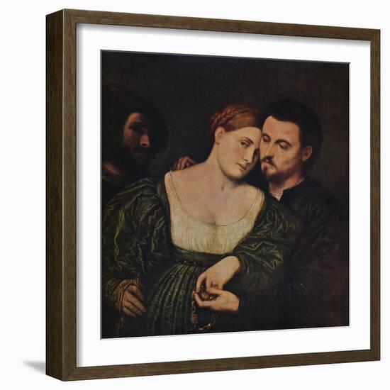 'The Lovers', 1525-1530 (c1940)-Paris Bordone-Framed Giclee Print