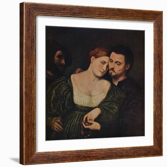 'The Lovers', 1525-1530 (c1940)-Paris Bordone-Framed Giclee Print