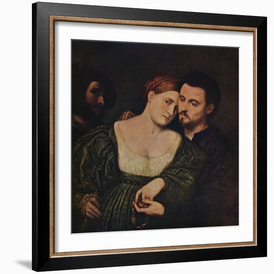 'The Lovers', 1525-1530 (c1940)-Paris Bordone-Framed Giclee Print