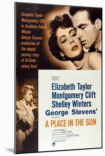 The Lovers, 1951, "A Place In the Sun" Directed by George Stevens-null-Mounted Giclee Print
