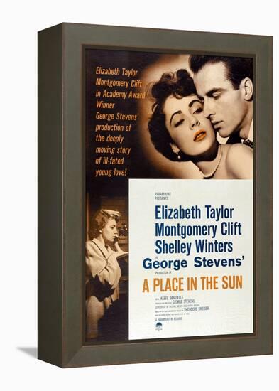 The Lovers, 1951, "A Place In the Sun" Directed by George Stevens-null-Framed Premier Image Canvas